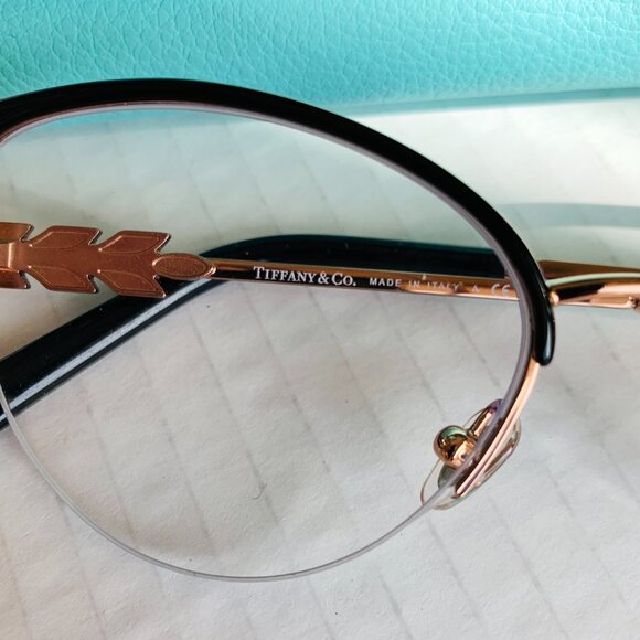 TIFFANY & CO Sophisticated Eyeglasses Crystal Embellishment  and Case - Picture 6 of 13